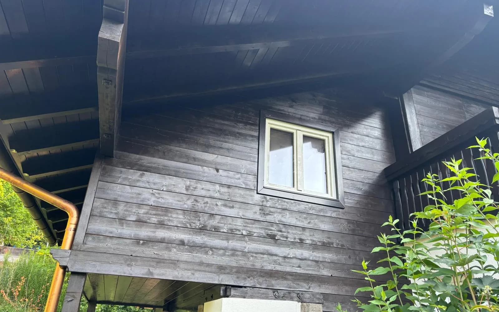 Nachher: Holzfassade