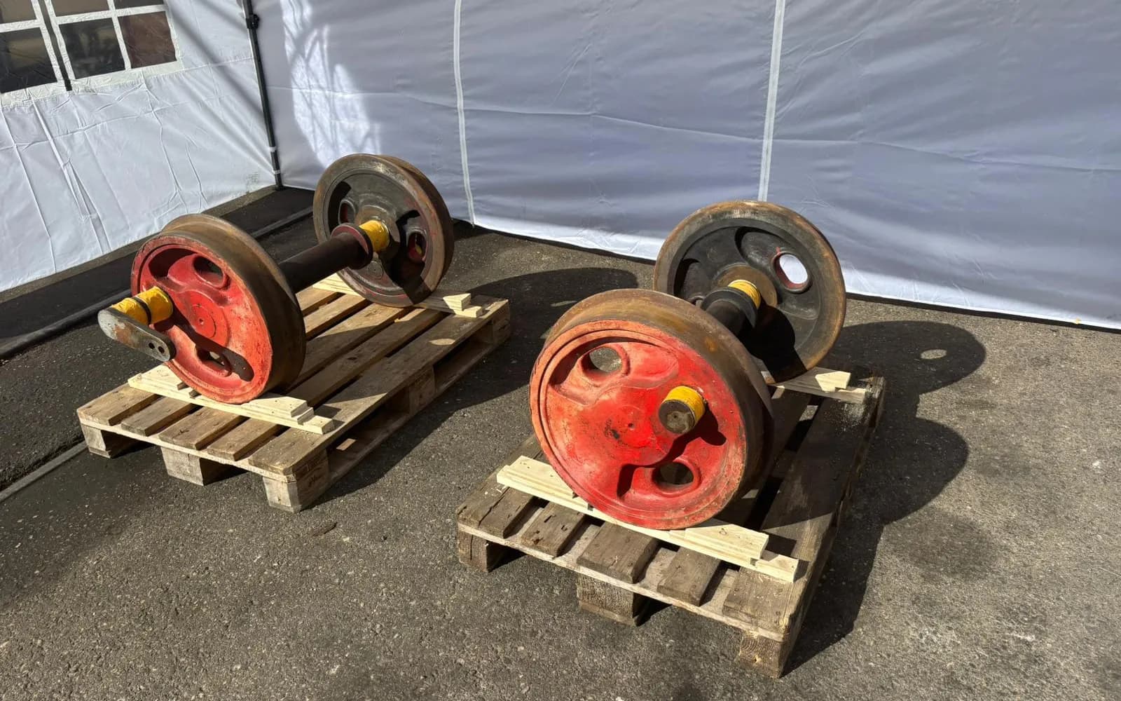 Vorher: Metallrad / Metallteile